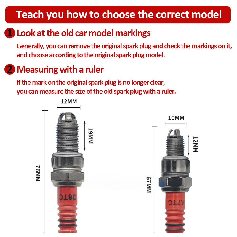 1/2 adet yarış bujisi 3 üçlü e - Motorcycle Spark Plug incelemesi ve fiyatı
